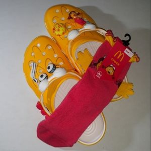 (New) Adult Crocs McDonald's Birdie Socks (Size W 7-10 / M 5-8)